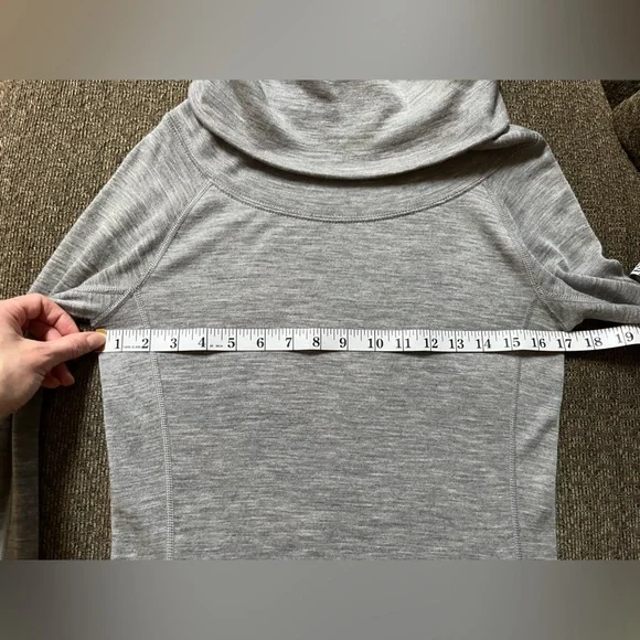 Woolly pro-knit merino wool long sleeve cowl neck tunic top with pockets… - Picture 5 of 16